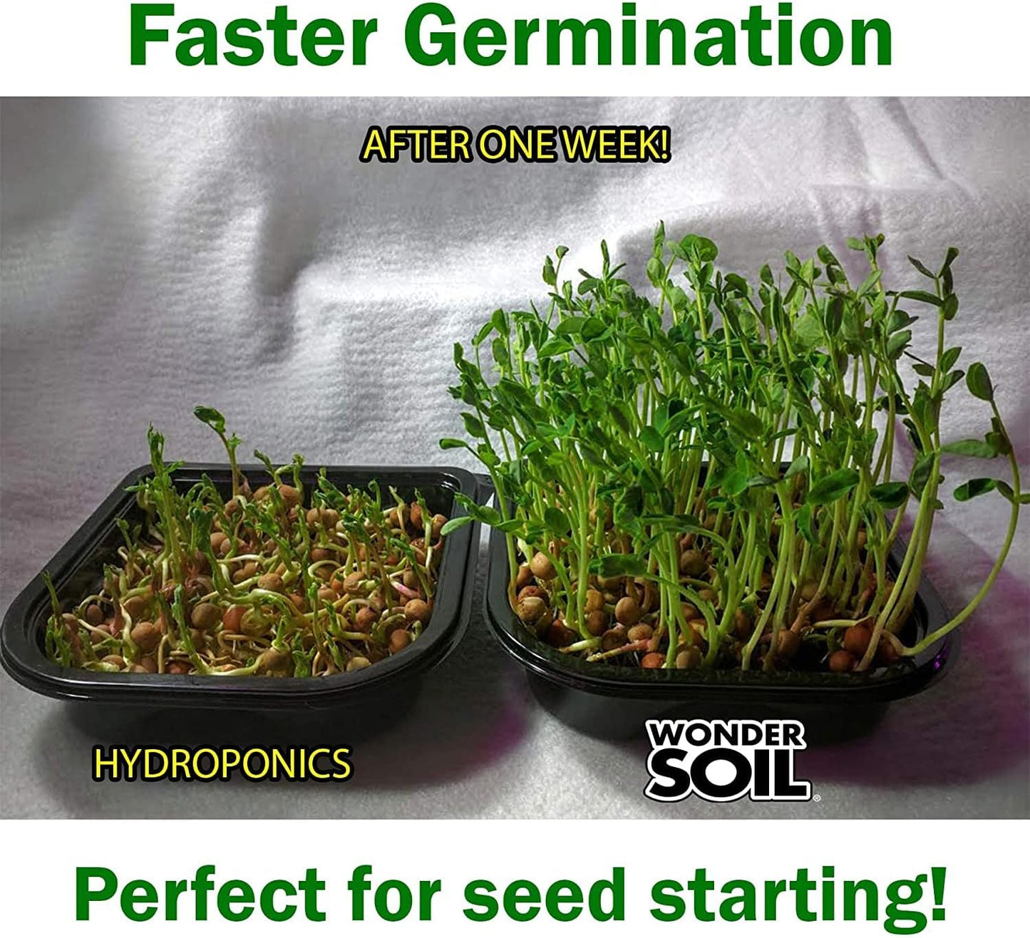 WONDER SOIL | 100 Organic Seed Starter Pellets | Ready to Plant Seed Starting Soil Loaded with Pre-Mixed Nutrients | Fast Germination | Indoor or Outdoor | 100 Count