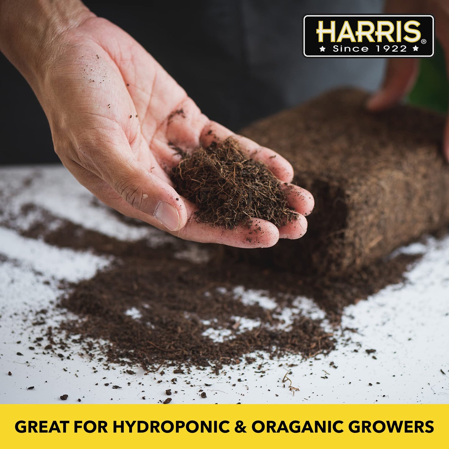 Harris Coco Coir Pith, 4 Bricks Expand to 9 Gallons of Coconut Coir, Coconut Fiber
