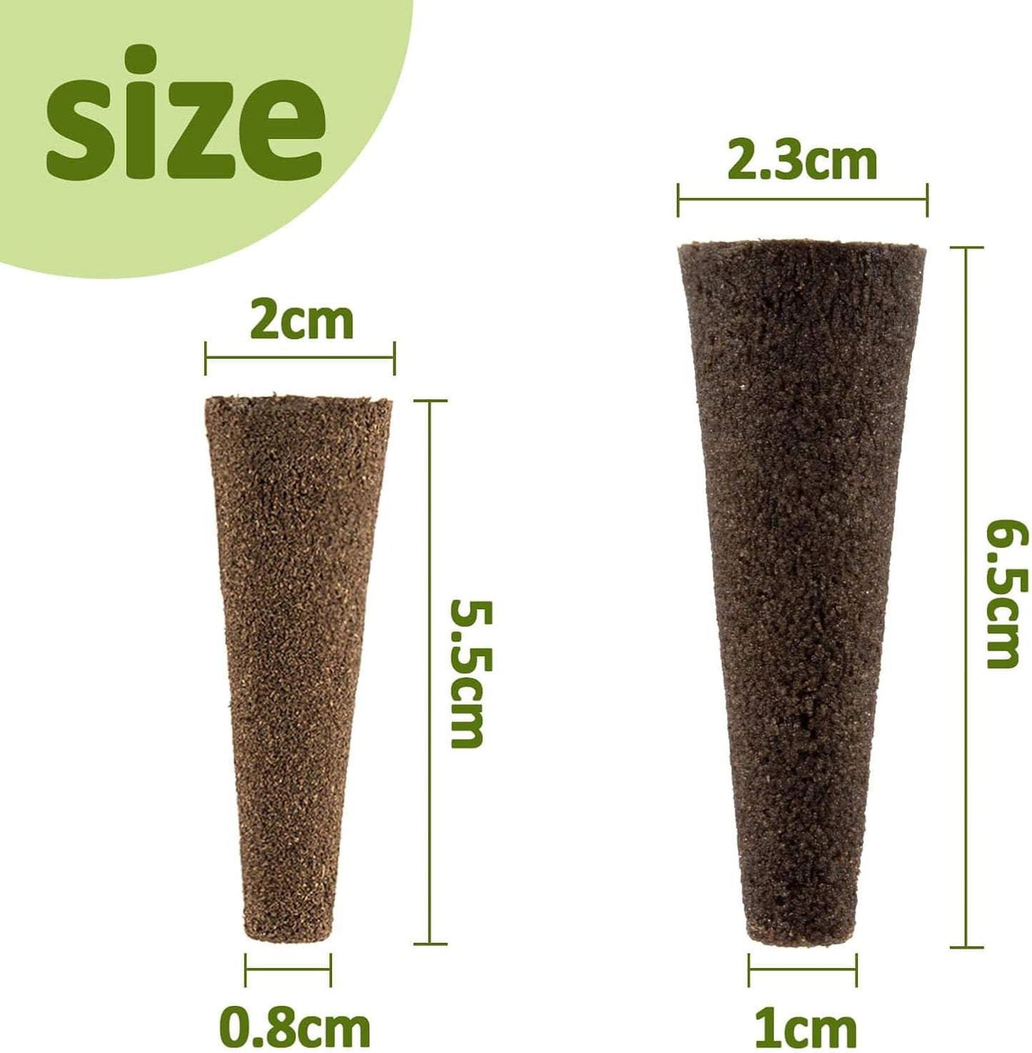 MAQIHAN 50 Grow Sponges for Hydroponics - Seed Pods for Garden Seed Starter Pods Growing System Plant for Seed Plugs Garden Cube Sponges Replacement