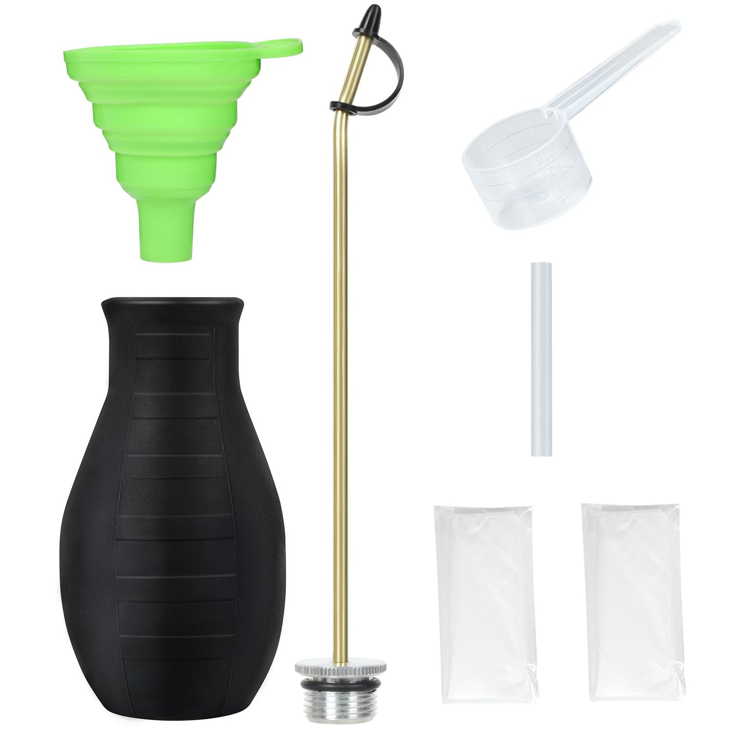 Diatomaceous Earth Duster, Powder Sprayer, Garden Duster Applicator Dispenser with Long Plastic Tube for Organic Gardening Agricultural Supplies for Diatomaceous Earth & Other Home Powder Applications