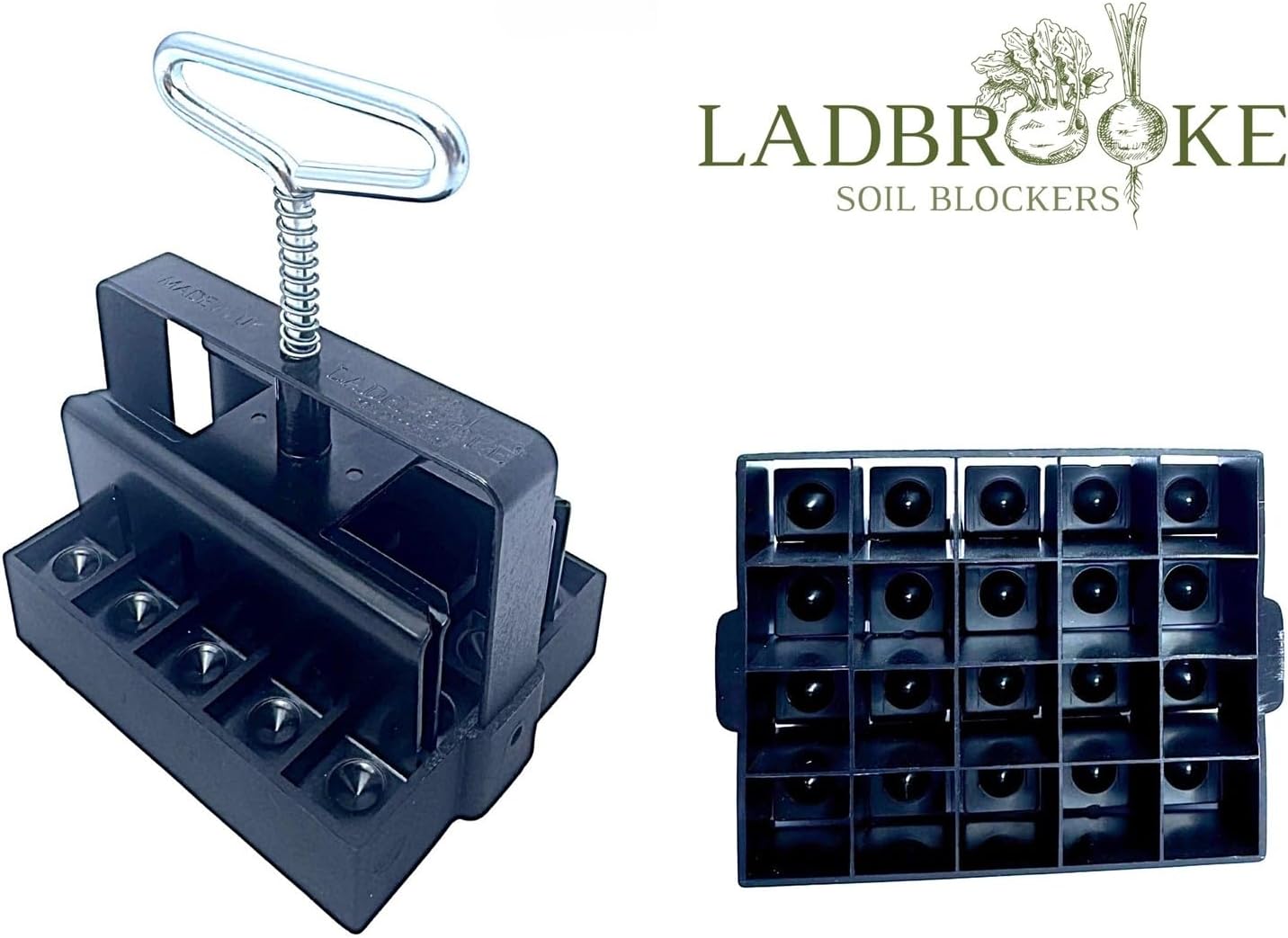 Ladbrooke Authentic Soil Block Maker Micro 20 Hand Held, Made in England