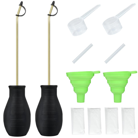 Diatomaceous Earth Duster, Powder Sprayer, Garden Duster Applicator Dispenser with Long Plastic Tube for Organic Gardening Agricultural Supplies for Diatomaceous Earth & Other Home Powder Applications