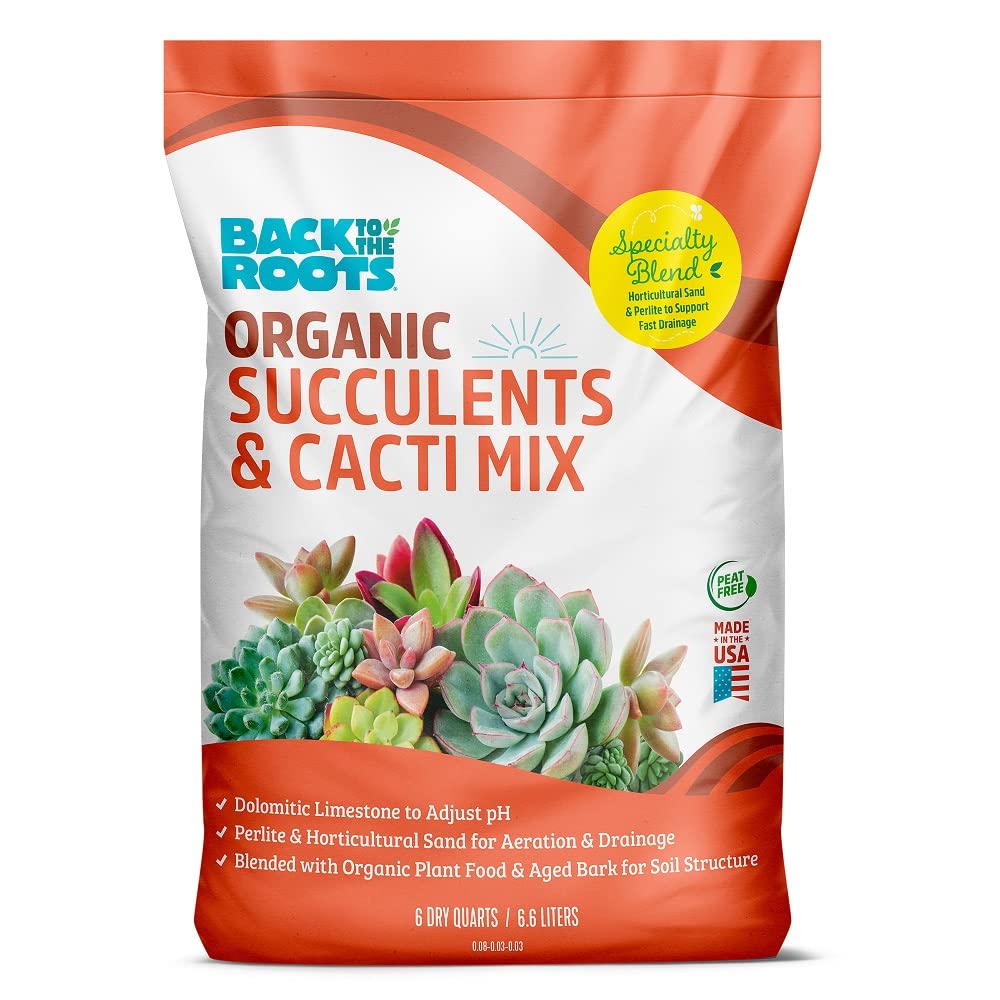 Back to the Roots 100% Organic Potting Mix (Value 12 Quart) | Premium Blend | Made in The USA