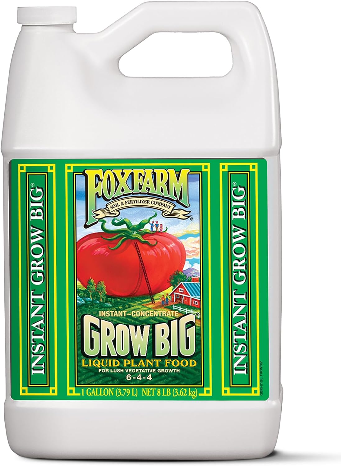 FoxFarm Grow Big Liquid Plant Food - Bloom Fertilizer for Flowers, Fruits, and Vegetables, Perfect for Indoor & Outdoor Potted Plants, NPK 6-4-4 (Pint)