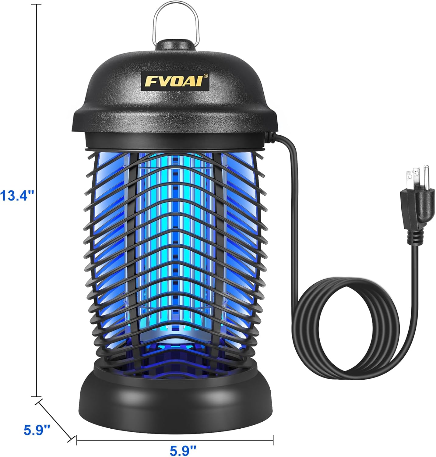 Bug Zapper Outdoor, Mosquito Zapper, Fly Zapper, Fly Traps, Mosquito Trap for Outdoor, 3 Prong Plug, ABS Plastic Outer