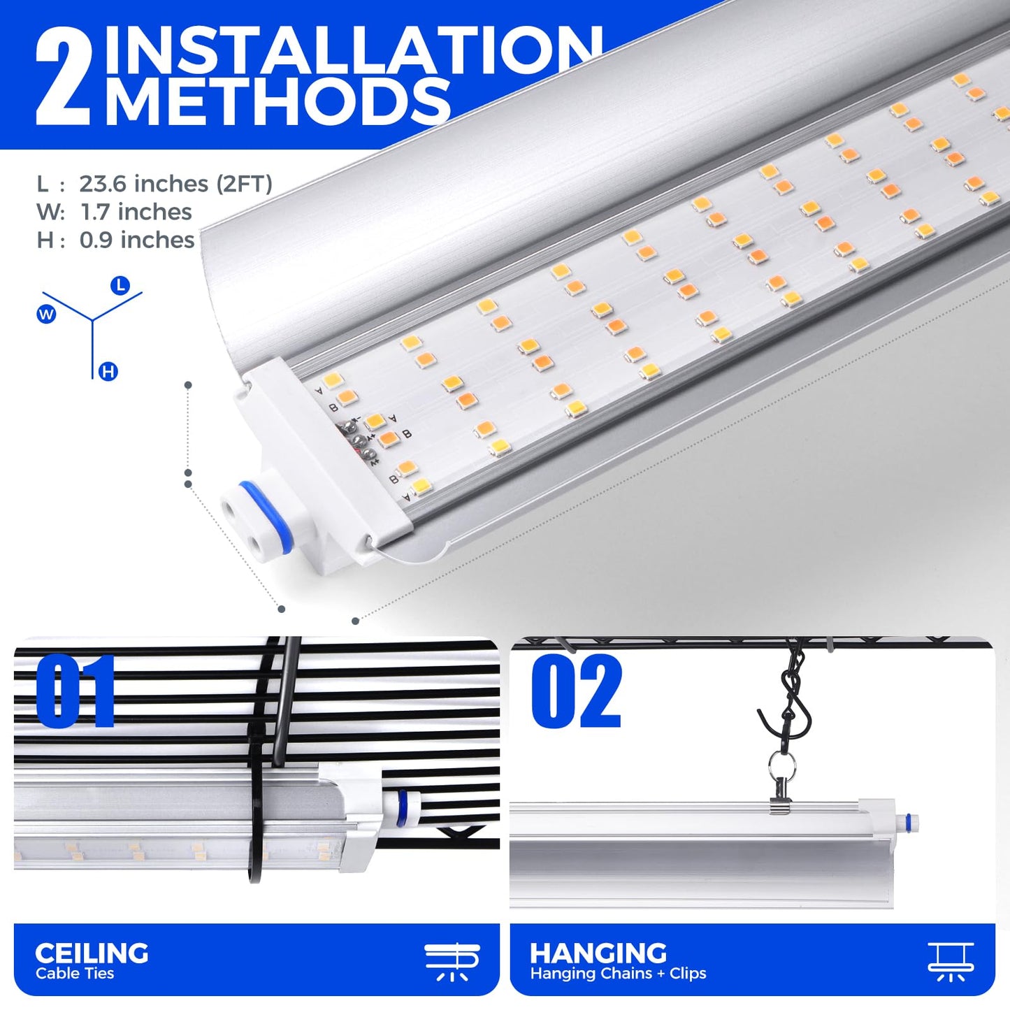 Barrina CX6 Plant Stand with Grow Lights, 3FT T8 30W(Per Light) Full Spectrum Yellow LED Plant Lights, Indoor Plant Shelf for Multiple Plants with On/Off Timer Socket, 6-Tier 35.4"x13.8"x70.9"