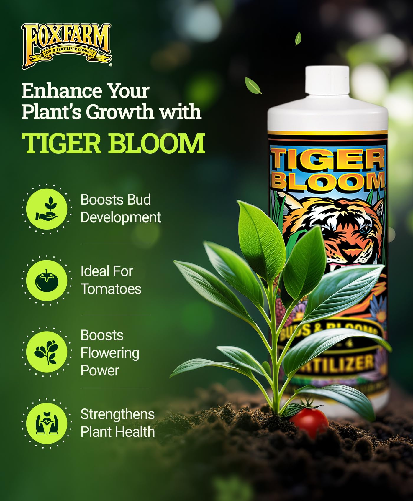 FoxFarm Liquid Nutrient Trio Hydro Formula: Big Bloom, Grow Big Hydro & Tiger Bloom - for Hydroponic Gardening, Green Growth, Buds & Late-Season Flowers, (3-32 oz Bottles)