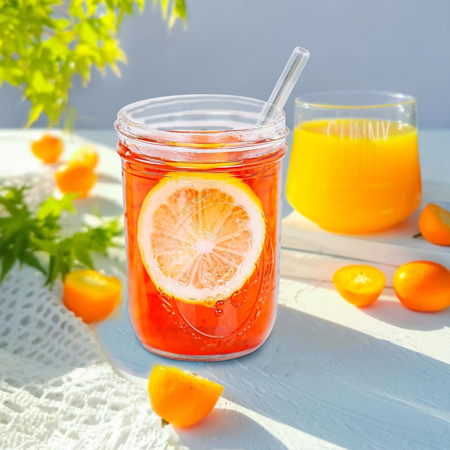 Wide Mouth Mason Jars 16 oz with Lids [6 Pack], Canning Jars with Metal Airtight Lids and Bands, 16 oz Glass Jars for Fermenting, Pickling, Freezing, Preserving, Meal Prep, Jar Décor