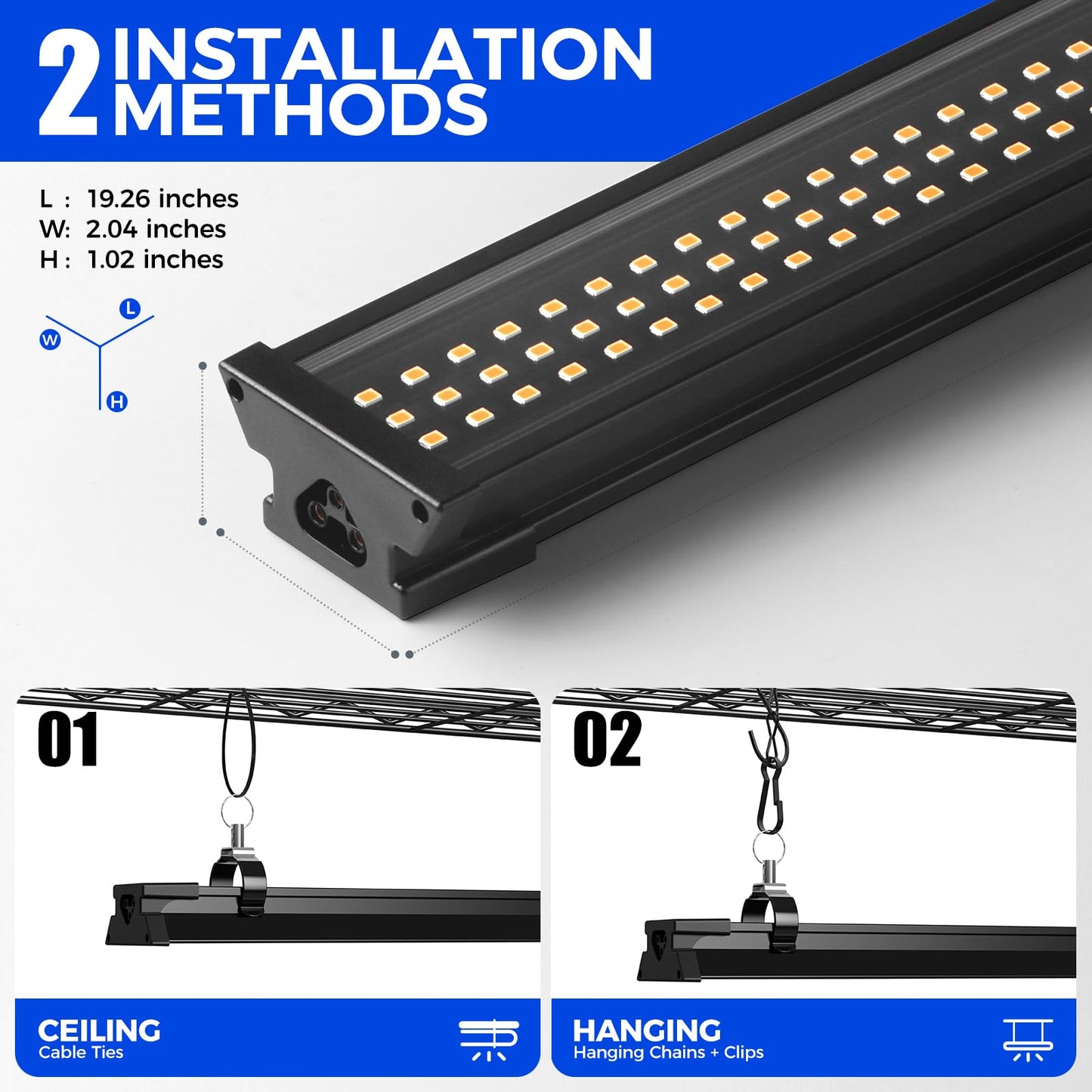 Barrina CX6 Plant Stand with Grow Lights, 3FT T8 30W(Per Light) Full Spectrum Yellow LED Plant Lights, Indoor Plant Shelf for Multiple Plants with On/Off Timer Socket, 6-Tier 35.4"x13.8"x70.9"