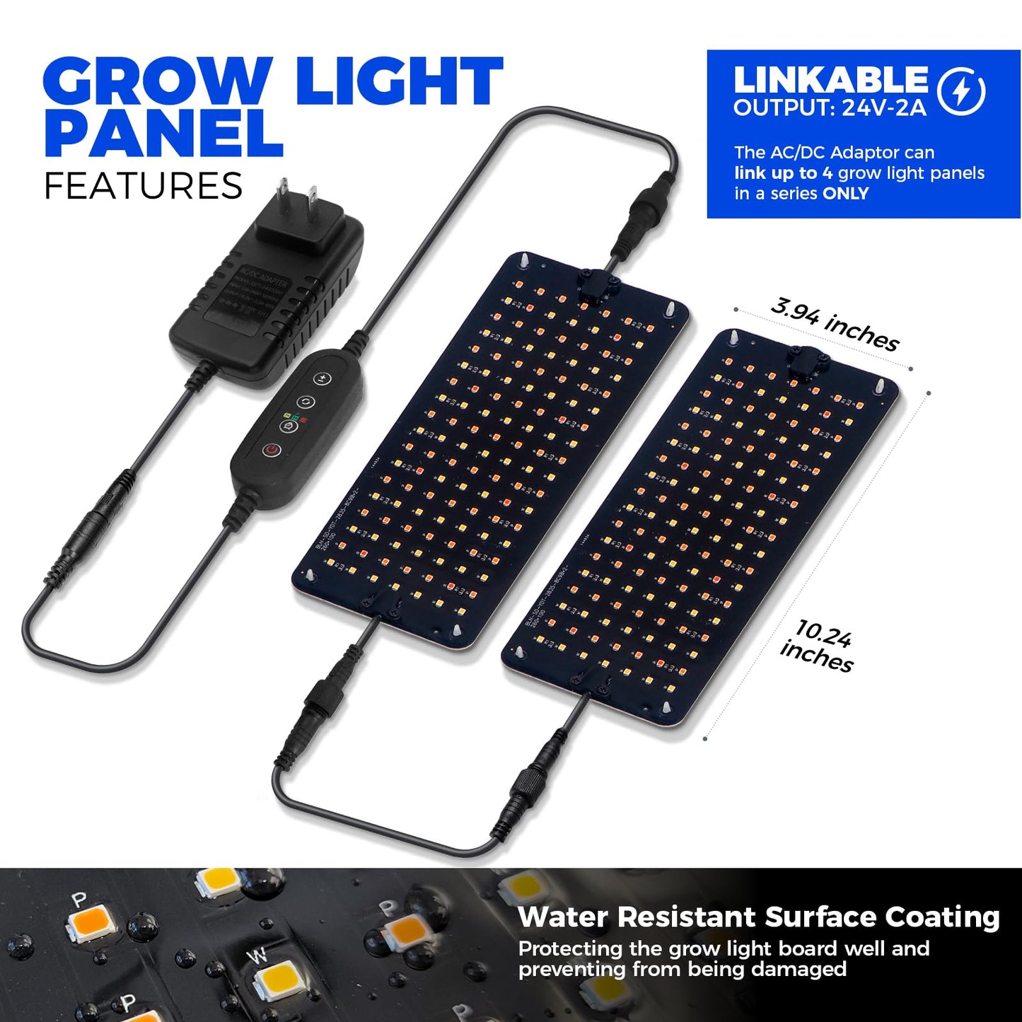 Barrina CX83 Plant Shelf with Grow Light, 5-Tier, Plant Stand with 10W Ultra-Thin Grow Light Panels for Hydroponics, Seedlings, Succulents, Flowers, Veg, 3/6/12h Timer, 15.7" L x 11.8" W x 59.1" H