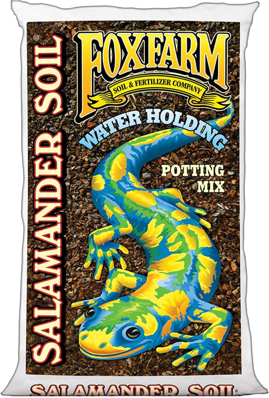 FoxFarm Salamander Soil Potting Mix, 1.5cu ft - Watering Holding Properties, Made for Plants and Cuttings, Indoor/Outdoor Cultivation - Reduces Frequent Waterings