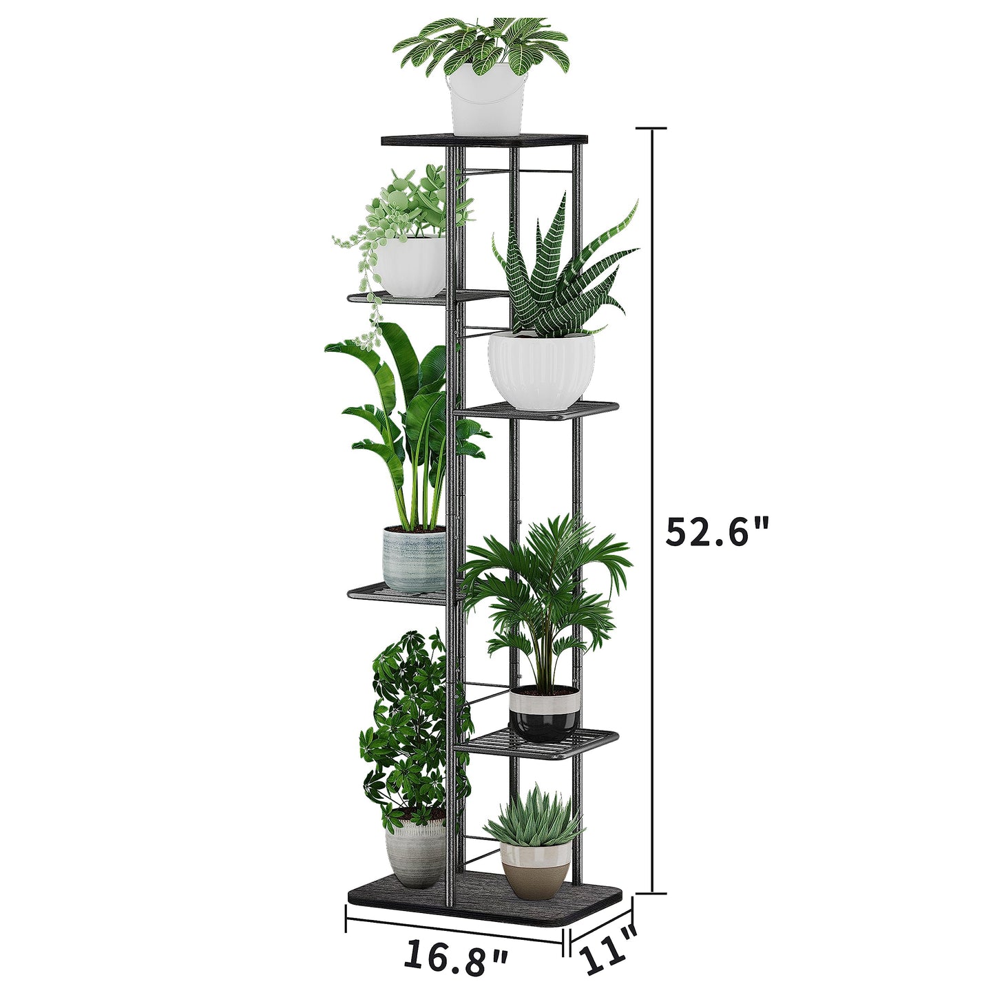 Simple Trending Plant Stand Outdoor Indoor 3 Tier Metal Waterproof Plant Shelf for Living Room Balcony Garden
