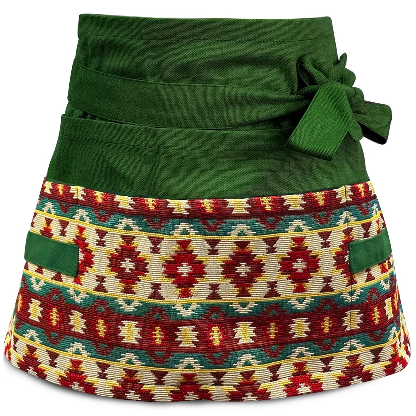 Garden Apron for Woman, Serve Apron Cute, Flora Half Apron with 8 Pockets, Valentines Gift for Mom Wife Girlfriend