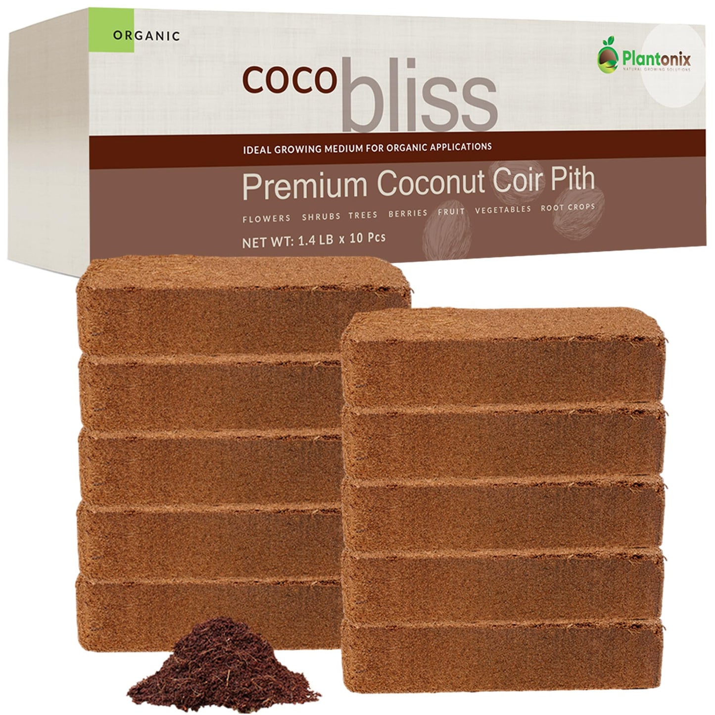 Vermiculite Bliss (16 Qts) - Organic Vermiculite for Gardening - Fine Grade Vermiculite for Plants - Coarse Vermiculite Soil Amendment - Bulk Vermiculite for Garden Soil, Perlite, & Seed Starting