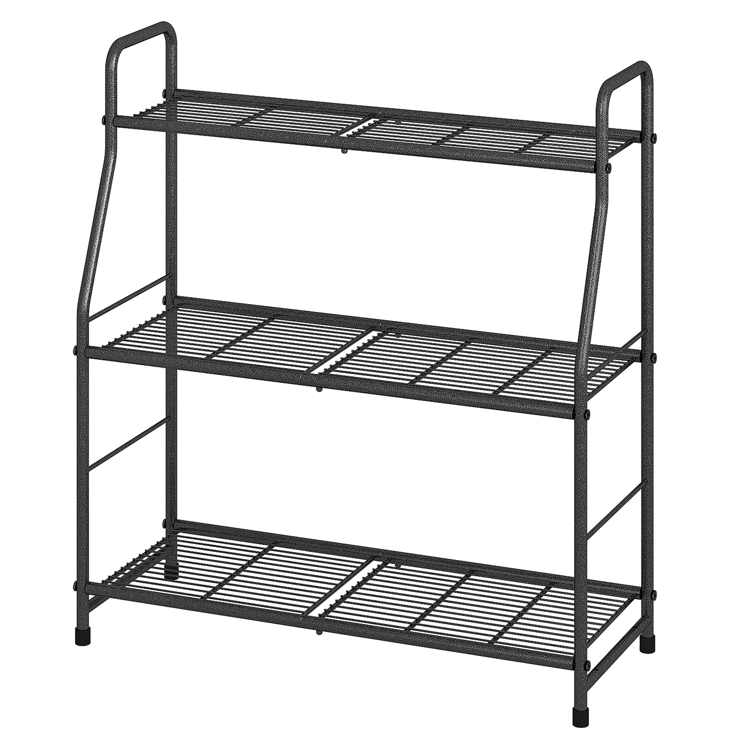 Simple Trending Plant Stand Outdoor Indoor 3 Tier Metal Waterproof Plant Shelf for Living Room Balcony Garden