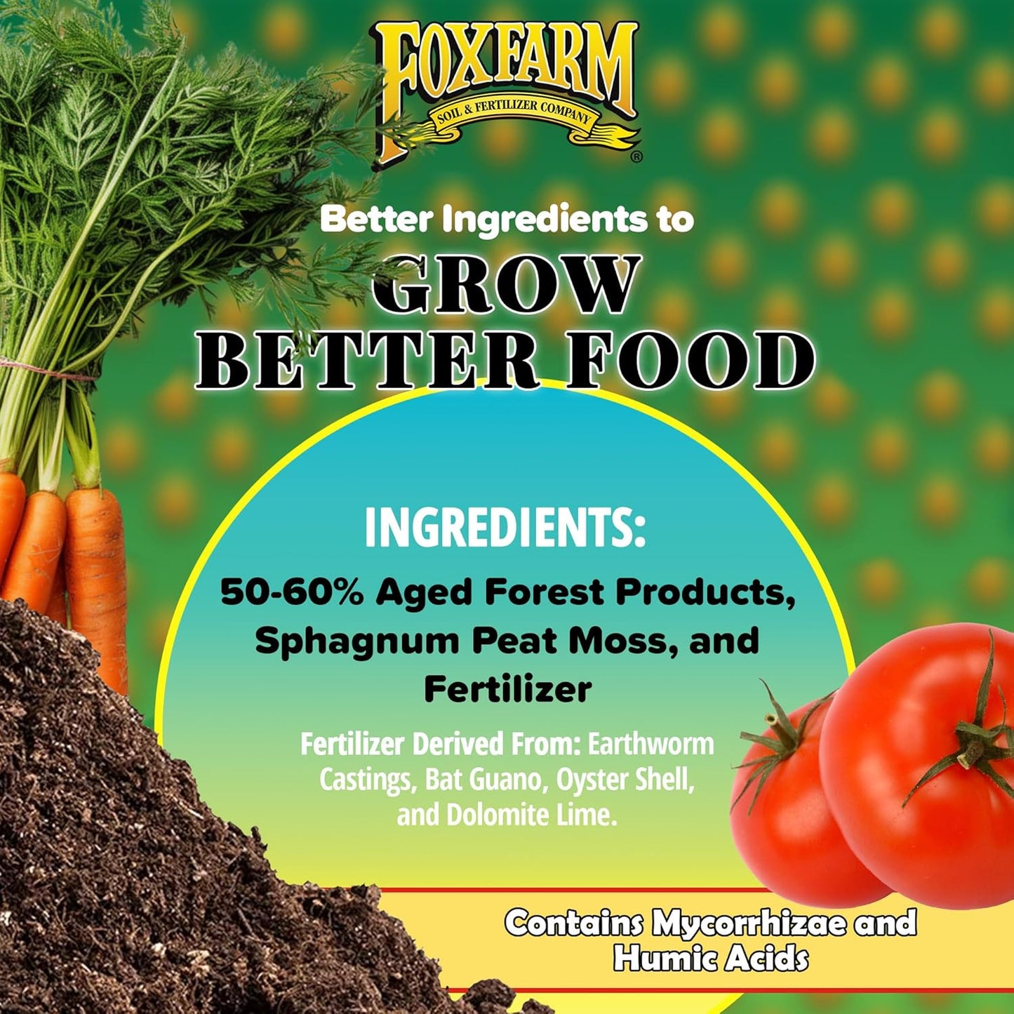 FoxFarm Raised Bed Planting Mix, 1.5cu ft - All-Purpose Garden Soil with Earthworm Castings & Oyster Shell - Ready-to-Use Blend for Vegetables, Flowers, Fruits & Herbs