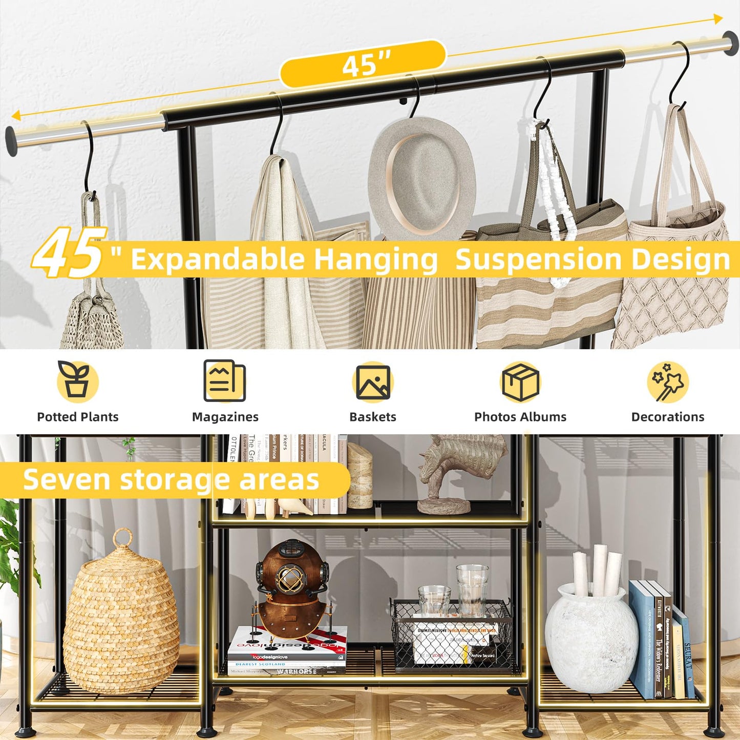 Simple Trending Plant Stand Outdoor Indoor 3 Tier Metal Waterproof Plant Shelf for Living Room Balcony Garden
