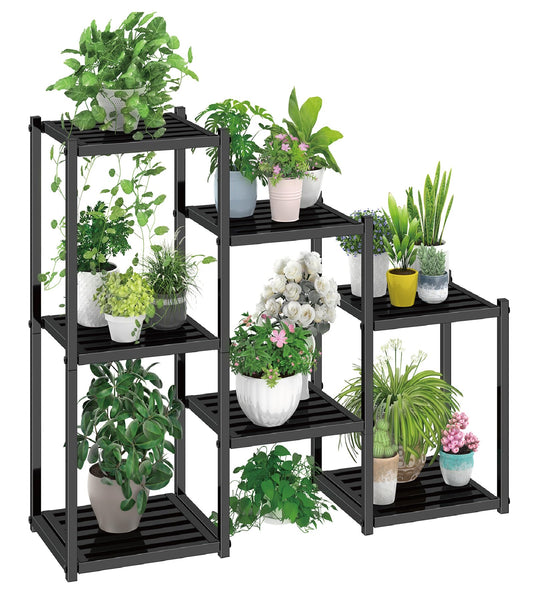 Simple Trending Plant Stand Outdoor Indoor 3 Tier Metal Waterproof Plant Shelf for Living Room Balcony Garden