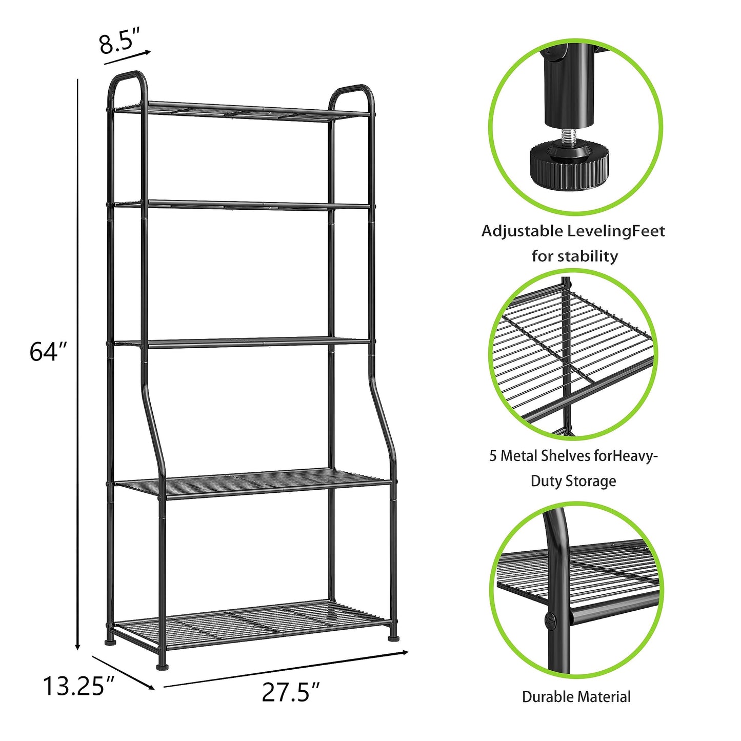 Simple Trending Plant Stand Outdoor Indoor 3 Tier Metal Waterproof Plant Shelf for Living Room Balcony Garden