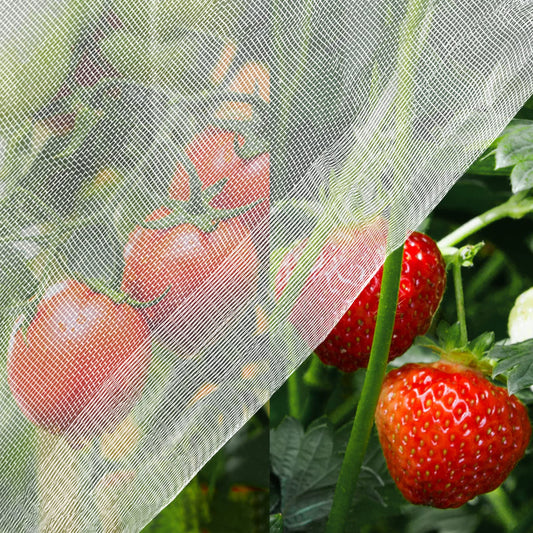 Unves Garden Netting, 10 x 50 Ft Insect Bird Netting for Garden Protection, Ultra Fine Mesh Mosquito Net for Patio Vegetable Plants Fruit Tree, Birds Pests Bugs Plant Covers